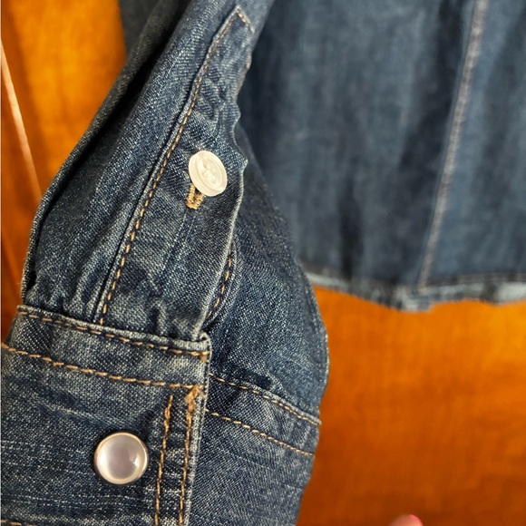 2 for $20 Thread & Supply Denim Shirt with Pearl snaps - Picture 6 of 8